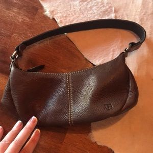 Texas A&M College Fossil Brown leather handbag